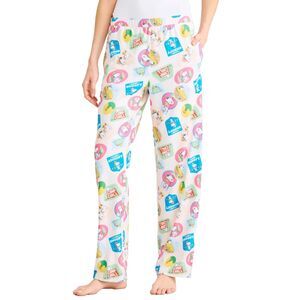 Peanuts Camp Snoopy Womens Lounge Pajama Sleep Pants With Pockets 3X 22W-24W